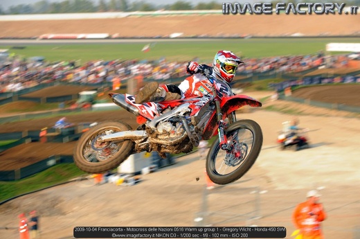 2009-10-04 Franciacorta - Motocross delle Nazioni 0516 Warm up group 1 - Gregory Wicht - Honda 450 SWI